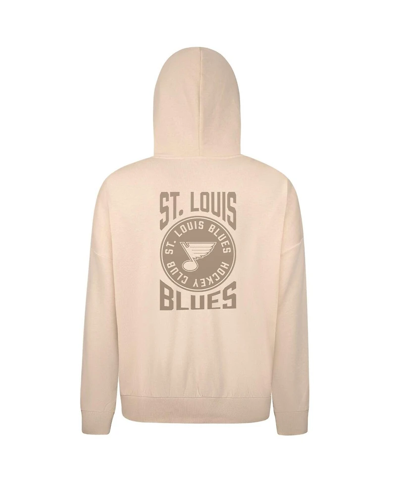 Levelwear Men's Cream St. Louis Blues Contact Stamp Pullover Hoodie