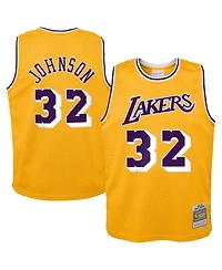 Mitchell & Ness Toddler Magic Johnson Gold Los Angeles Lakers 1984/85 Swingman Jersey