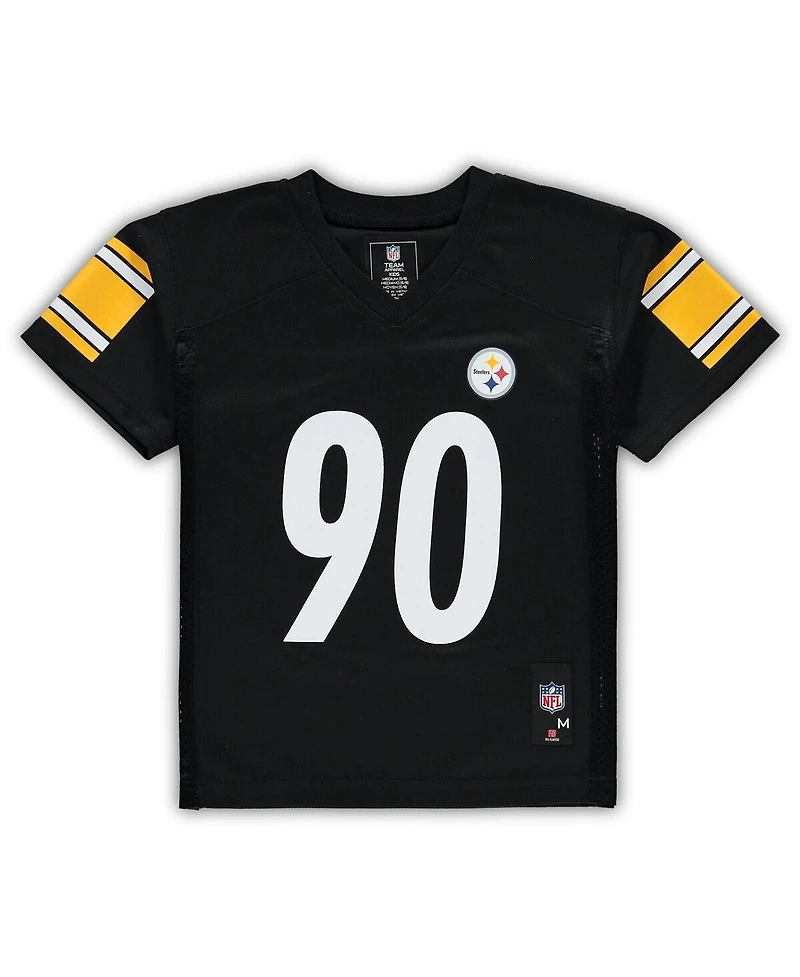 Outerstuff Preschool T.j. Watt Black Pittsburgh Steelers Replica Player Jersey