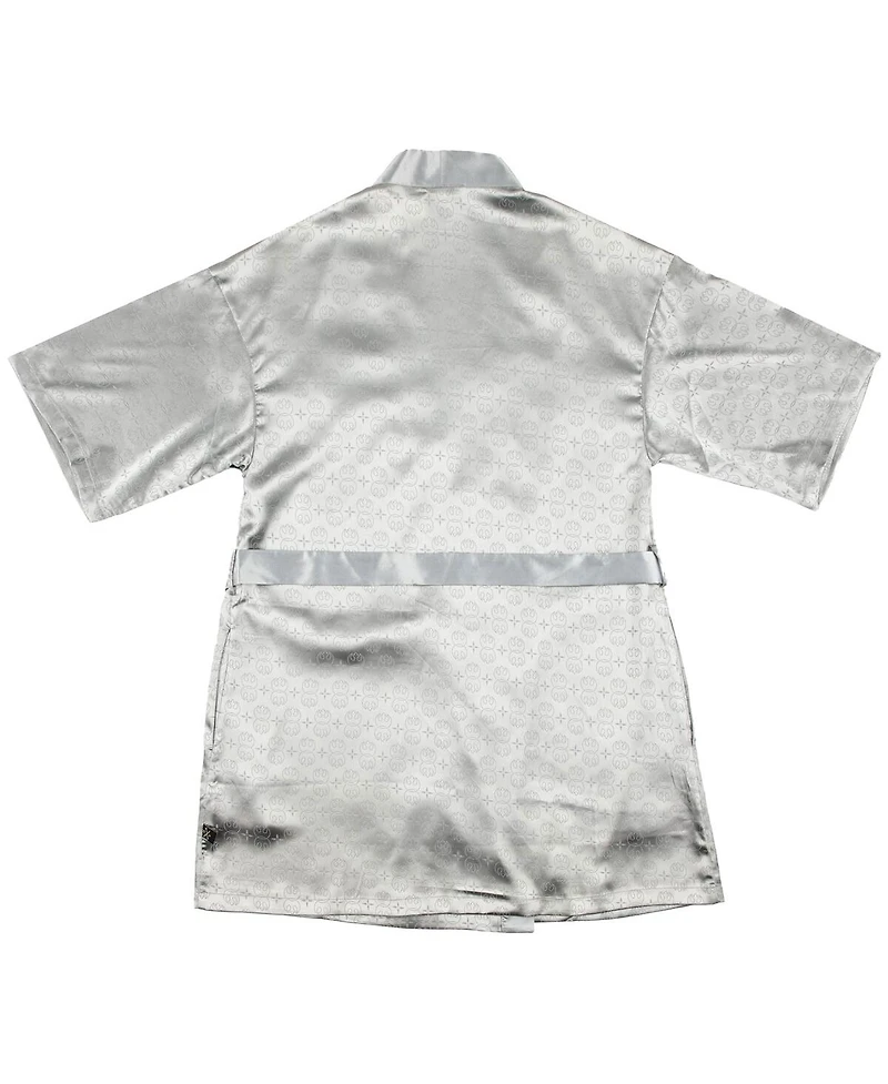 Heroes & Villains Women's Silver Star Wars Rebel Robe Shorts Pajama Set