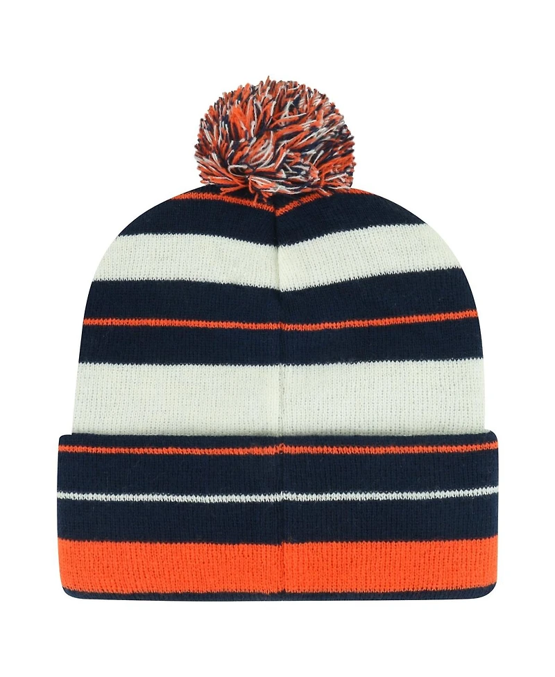'47 Brand Men's Navy Denver Broncos Powerline Cuffed Knit with Pom Hat