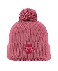Nike Men's Pink Iowa State Cyclones Tonal Peak Cuffed Knit with Pom Hat