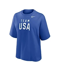 Nike Women's Royal Team Usa Boxy T-Shirt