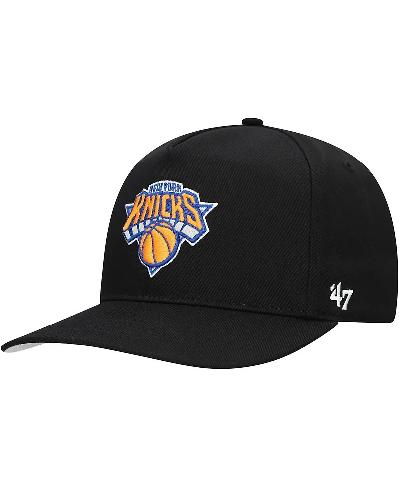 '47 Brand Men's Black New York Knicks Core Logo Hitch Adjustable Hat