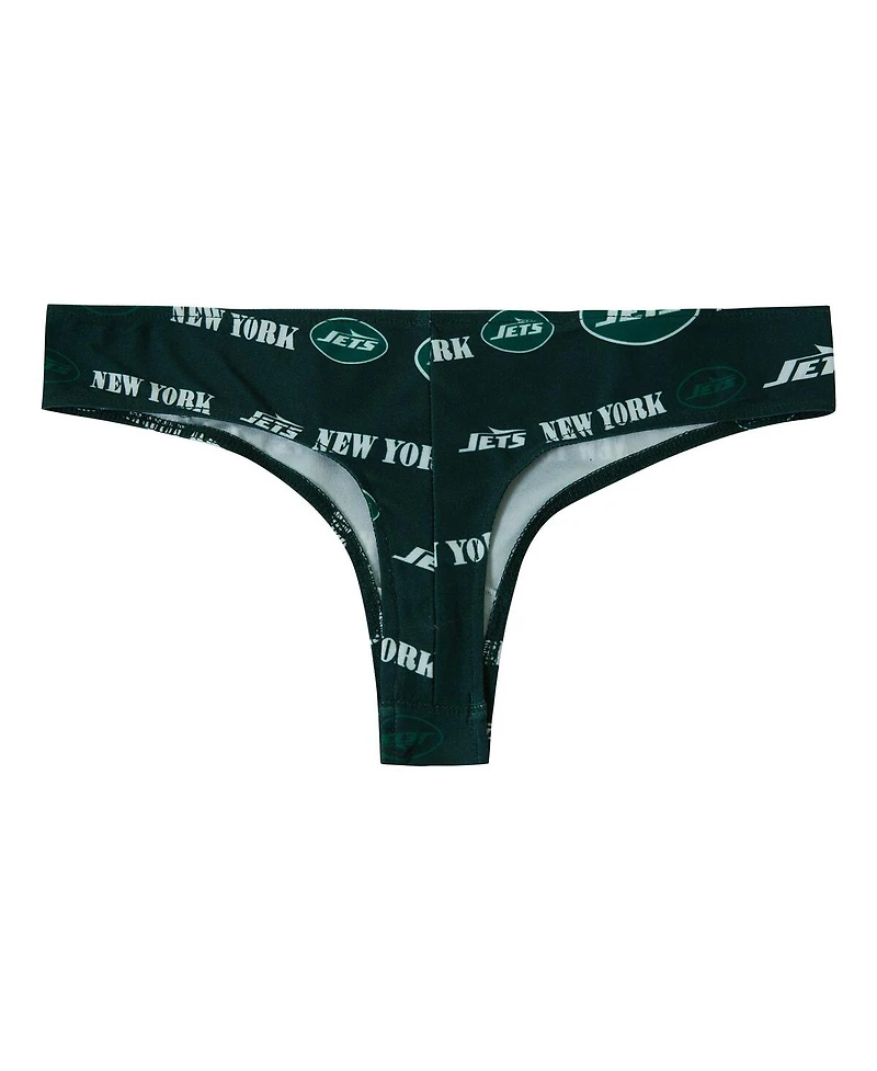Concepts Sport Women's Green New York Jets Mosaic All Over Print Thong