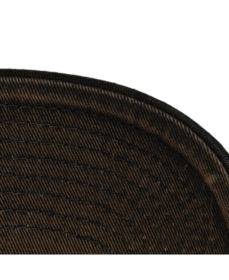 Mitchell & Ness Men's Black Chicago Blackhawks Downtown Snow Wash Pro-Crown Adjustable Hat