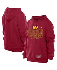 New Era Men's Burgundy Washington Commanders Combine Authentic Local State Throwback Hoodie