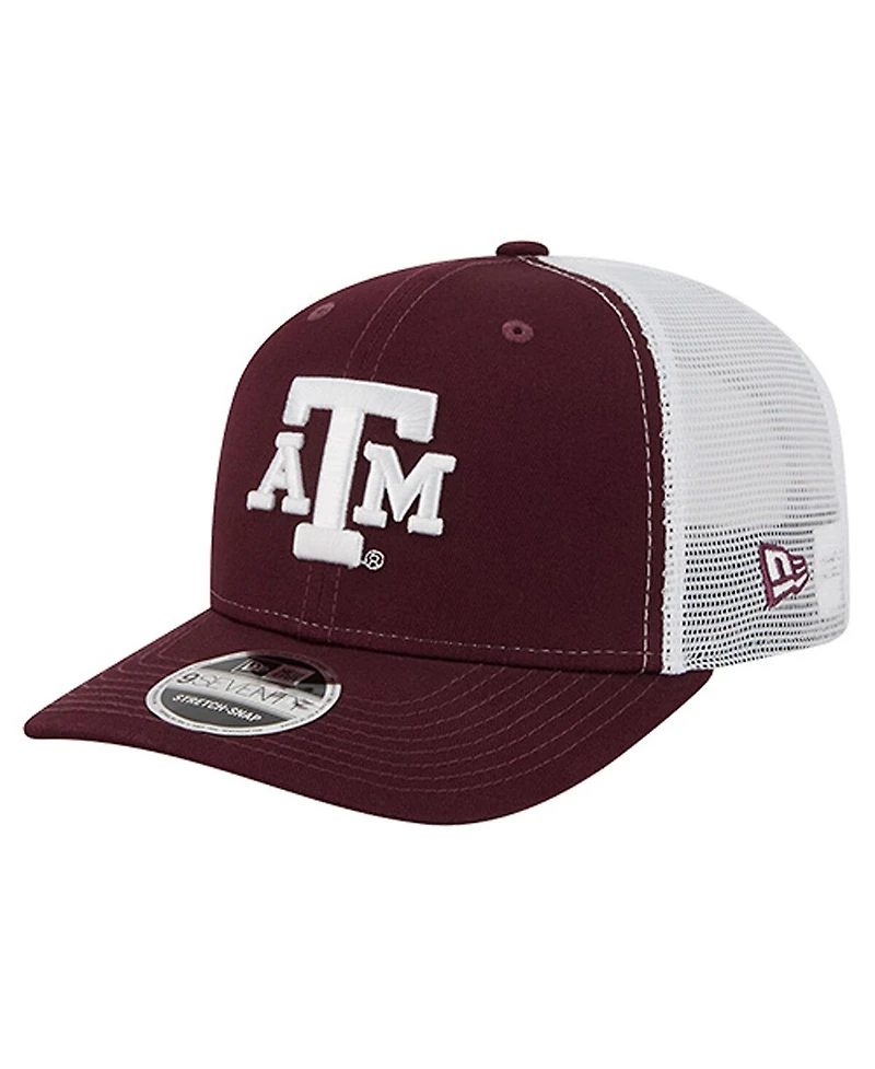 New Era Men's Maroon Texas A M Aggies Team 9SEVENTY Coolera Trucker Adjustable Hat