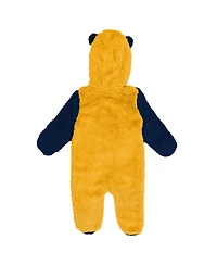 Outerstuff Newborn Gold Nashville Predators Stay Napping Fleece Bunting Full-Zip Hooded Sleeper