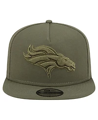 New Era Big Boys and Girls Olive Denver Broncos Color Pack A-Frame 9FIFTY Snapback Hat