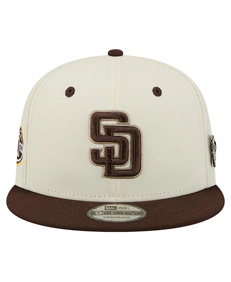 New Era Men's Cream San Diego Padres Mascot Pin 9FIFTY Snapback Hat