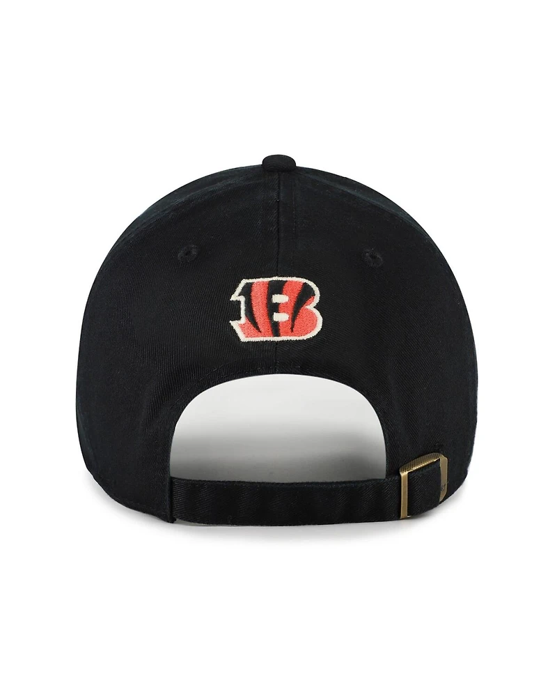 '47 Brand Women's Black Cincinnati Bengals Zoey Clean Up Adjustable Hat