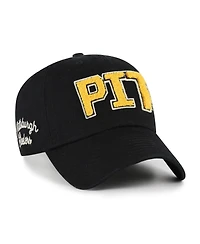 '47 Brand Women's Black Pittsburgh Steelers Zoey Clean Up Adjustable Hat