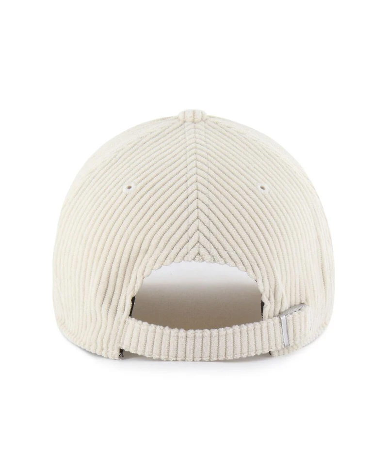 '47 Brand Men's and Women's Cream Miami Hurricanes Luminance Mellow Clean Up Adjustable Hat