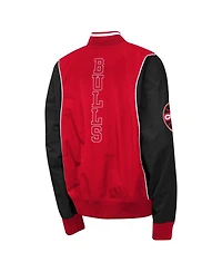 Outerstuff Big Boys and Girls Red/Black Chicago Bulls Two-Pointer Full-Zip Windbreaker