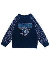 Outerstuff Toddler 2-Piece Navy Minnesota Timberwolves Nothing But Net Fleece Sweatshirt and Pants Set