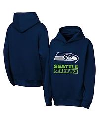 Outerstuff Big Boys and Girls College Navy Seattle Seahawks Back to Basics Hoodie