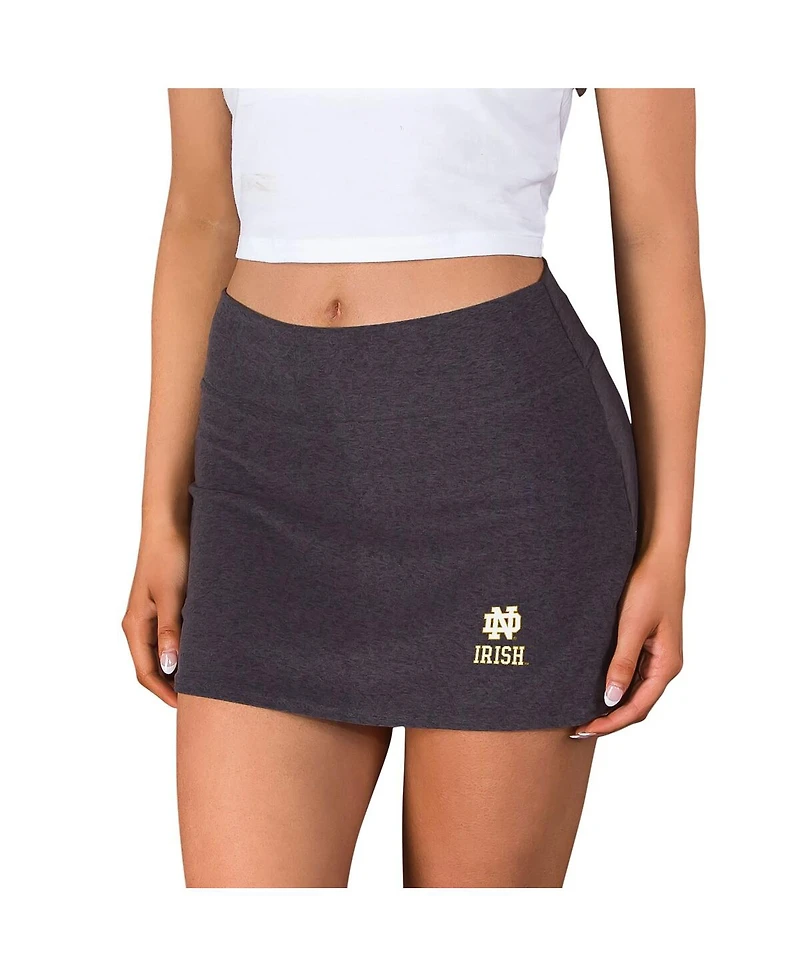 Concepts Sport Women's Charcoal Notre Dame Fighting Irish Centerline Knit Skort
