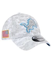 New Era Men's White Detroit Lions 2025 Salute to Service Digital Camo Fan Pack 39THIRTY Flex Hat