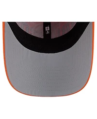 New Era Men's Orange Denver Broncos Overlap Logo 39THIRTY Stretch Fit Hat