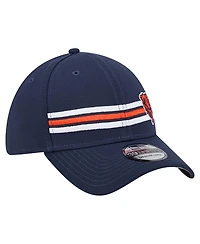 New Era Men's Navy Chicago Bears Stripes 39THIRTY Flex Hat