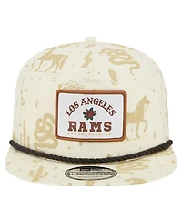 New Era Men's Cream Los Angeles Rams Desert Rose 19TWENTY Adjustable Hat
