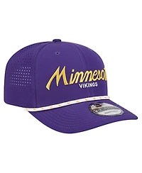 New Era Men's Purple Minnesota Vikings Script 9SEVENTY Adjustable Hat