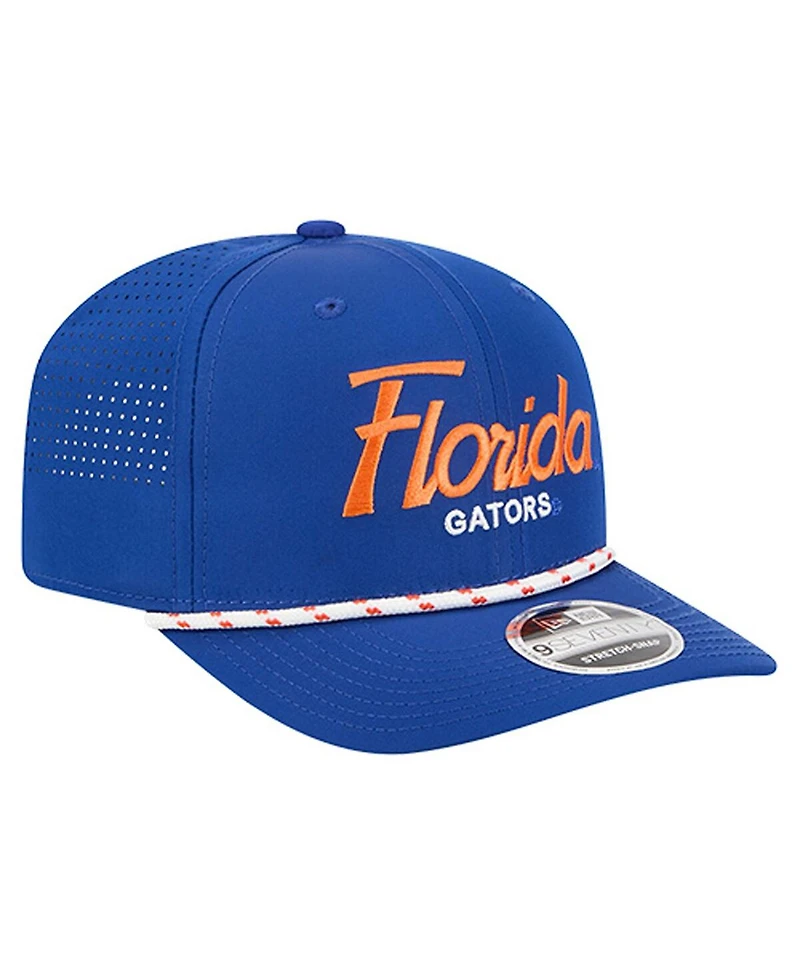 New Era Men's Royal Florida Gators Script Performance Rope 9SEVENTY Adjustable Hat