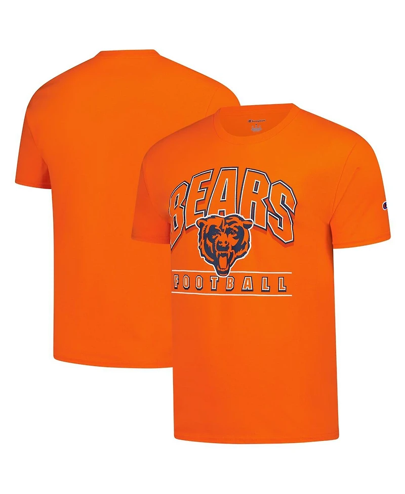 Champion Men's Orange Chicago Bears Football T-Shirt