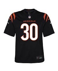 Nike Big Boys and Girls Chase Brown Black Cincinnati Bengals Team Game Jersey