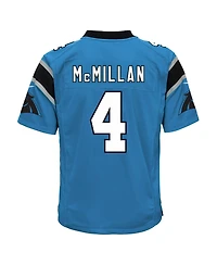 Nike Big Boys and Girls Tetairoa McMillan Blue Carolina Panthers Alternate Game Jersey