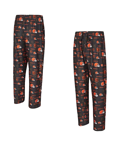 Concepts Sport Men's Brown Cleveland Browns Mosaic All Over Print Pants