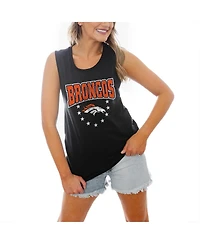 Gameday Couture Women's Black Denver Broncos Baby You're A Star Racerback Scoop Neck Tapered Tank Top