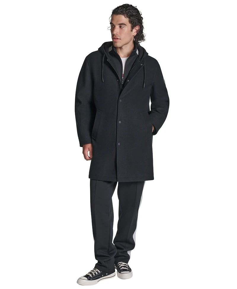 Converse Men's Hooded Varsity Long-Sleeve Jacket