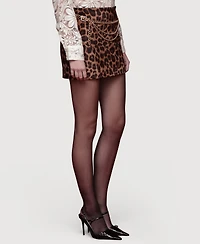 Avec Les Filles Women's Printed Mini Skirt