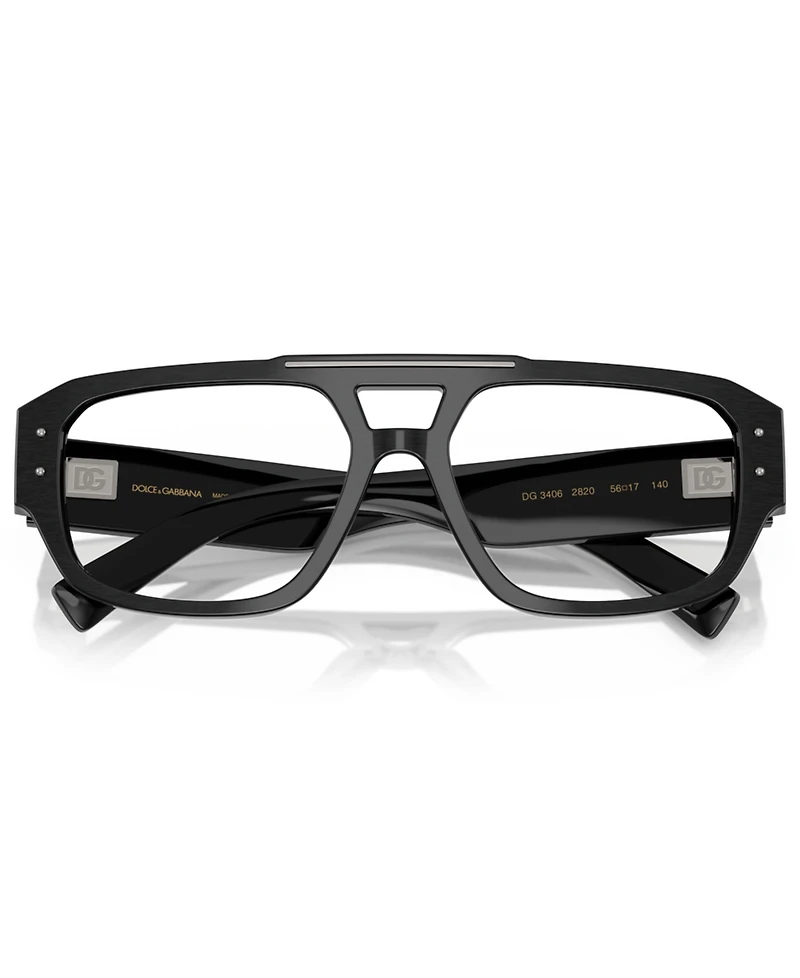 Dolce Gabbana Men's Aviator Eyeglasses