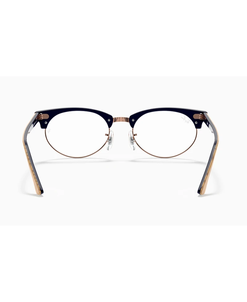 Ray-Ban Unisex Round Clubmaster Oval Optics Eyeglasses, RB3946V