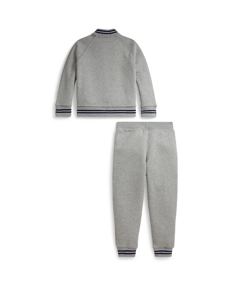 Polo Ralph Lauren Boys 2-7 Fleece Baseball Jacket & Jogger Pant Set