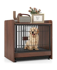 Sugift Dog Crate Indoor Dog Cage with Removable Tray and Lockable Door
