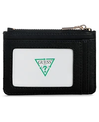 Guess Atabey Top Zip Credit Card Case Wallet