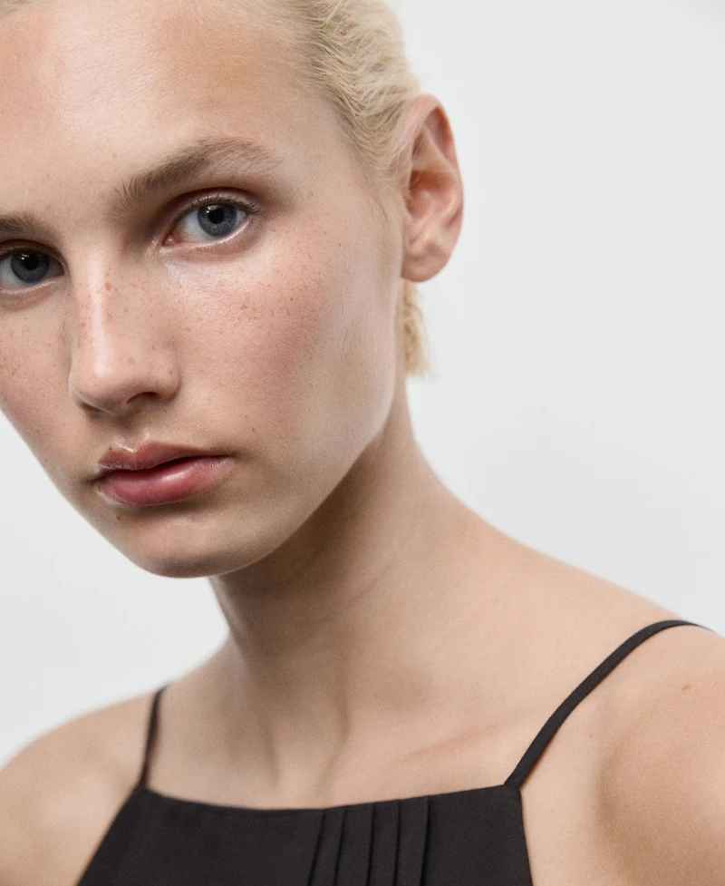 Mango Women's Pleated Combined Top