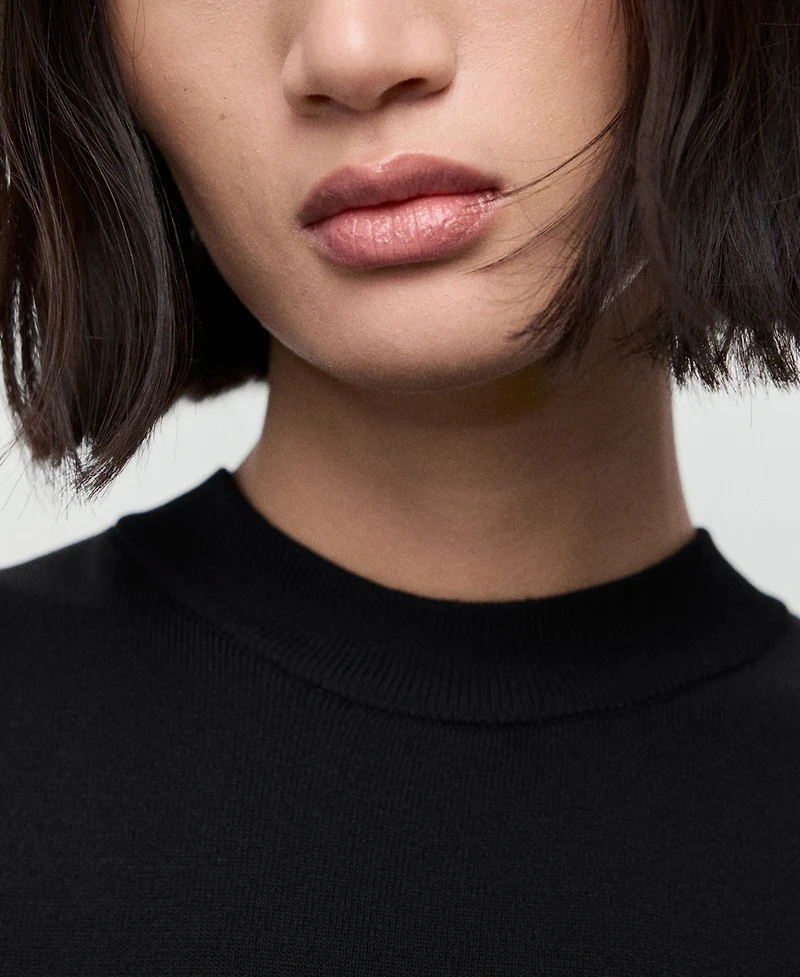 Mango Women's Combined Woven Belt Dress