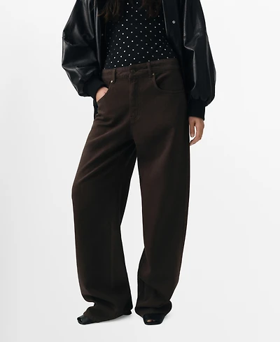 Mango Women's Mid-Rise Straight Jeans