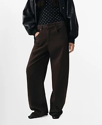 Mango Women's Mid-Rise Straight Jeans