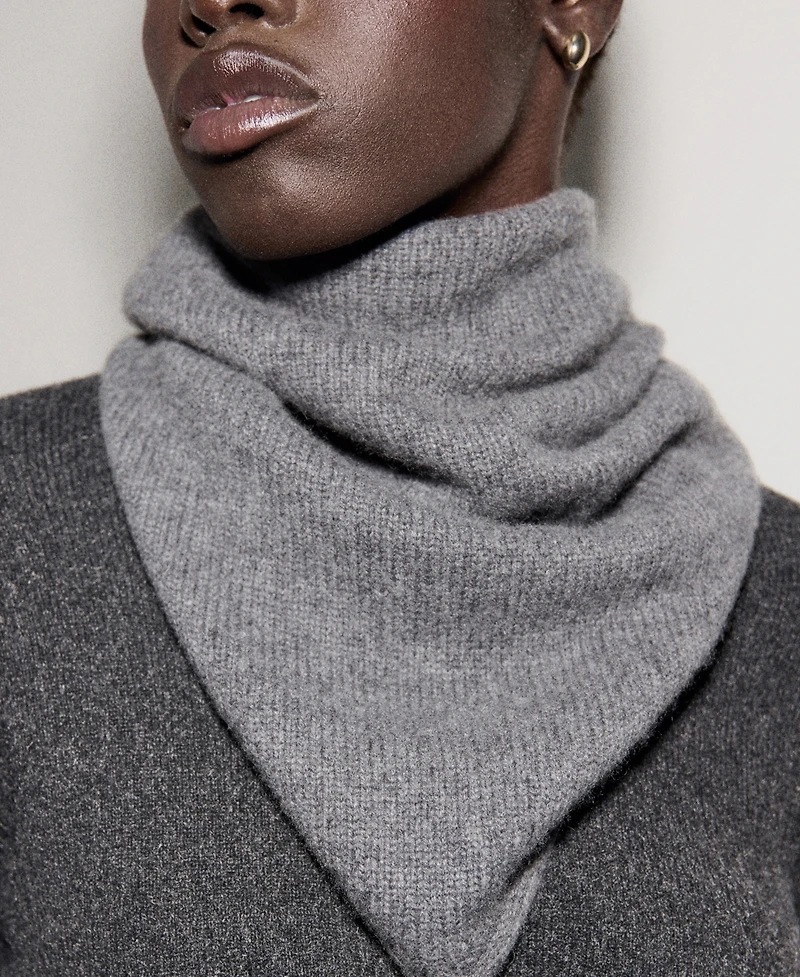 Mango Women's Cable-Knit Turtleneck Sweater