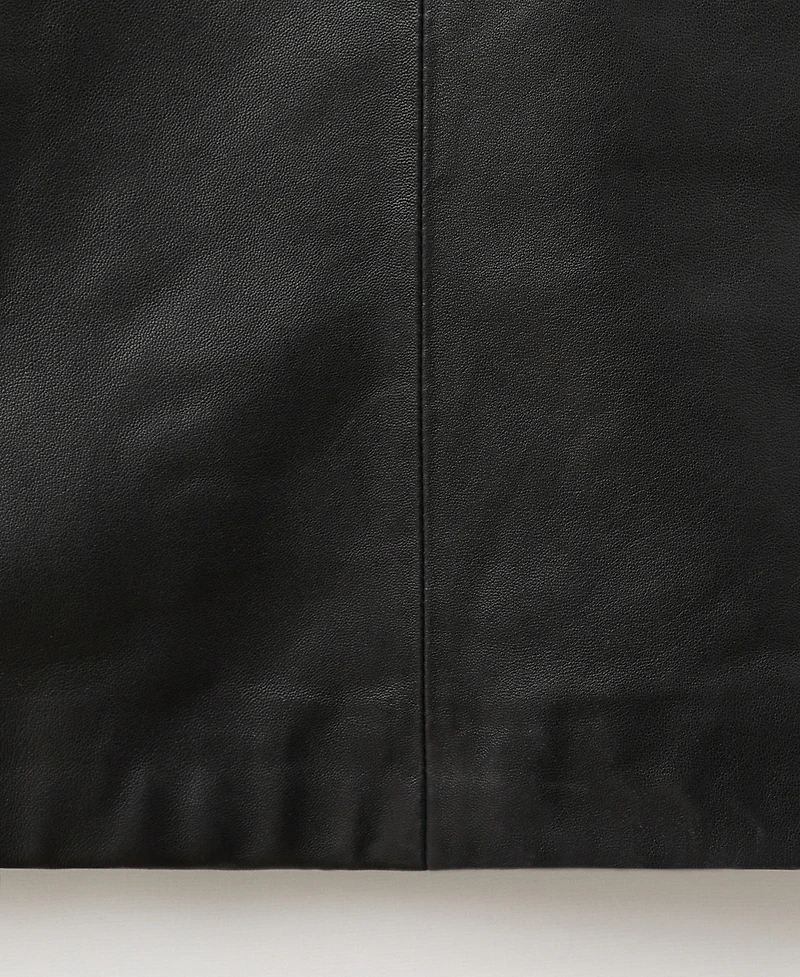 Mango Women's Leather Midi-Dress