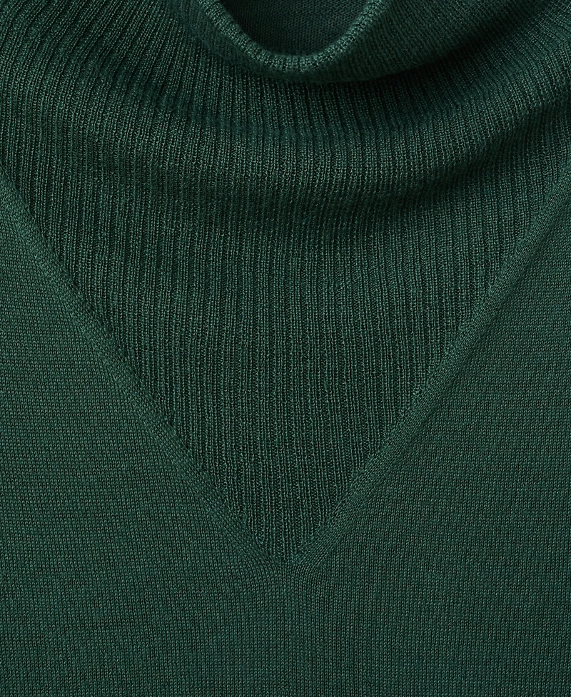 Mango Women's Draped Neck Knitted Sweater