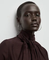 Mango Women's Foulard Textured Blouse