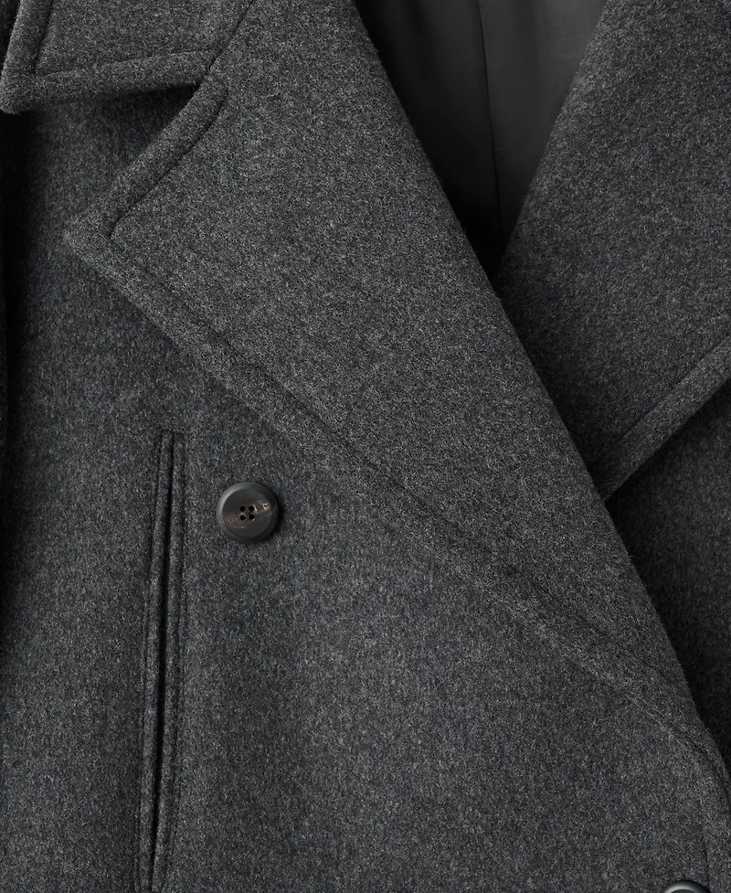 Mango Women's Double-Breasted Wool Coat