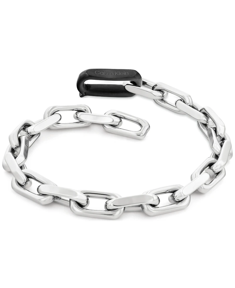 Calvin Klein Men's Aspire Silver Tone Stainless Steel Bracelet